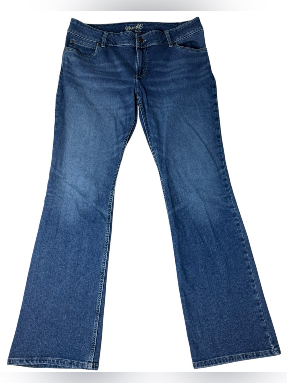 Wrangler Women’s Bootcut Jeans 33x34 Medium Wash Stretch Denim